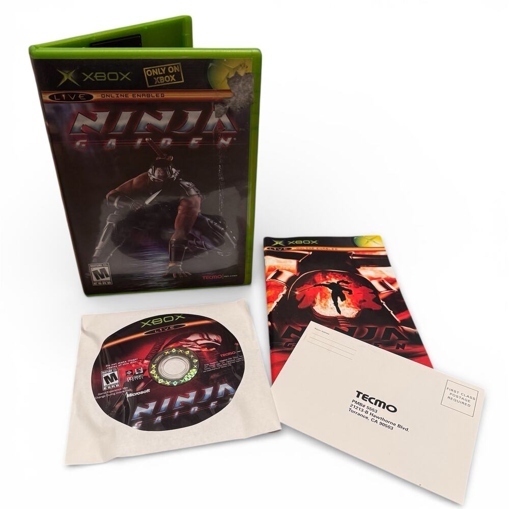 Ninja Gaiden (Microsoft Xbox, 2004) CIB Blockbuster Very Good Condition